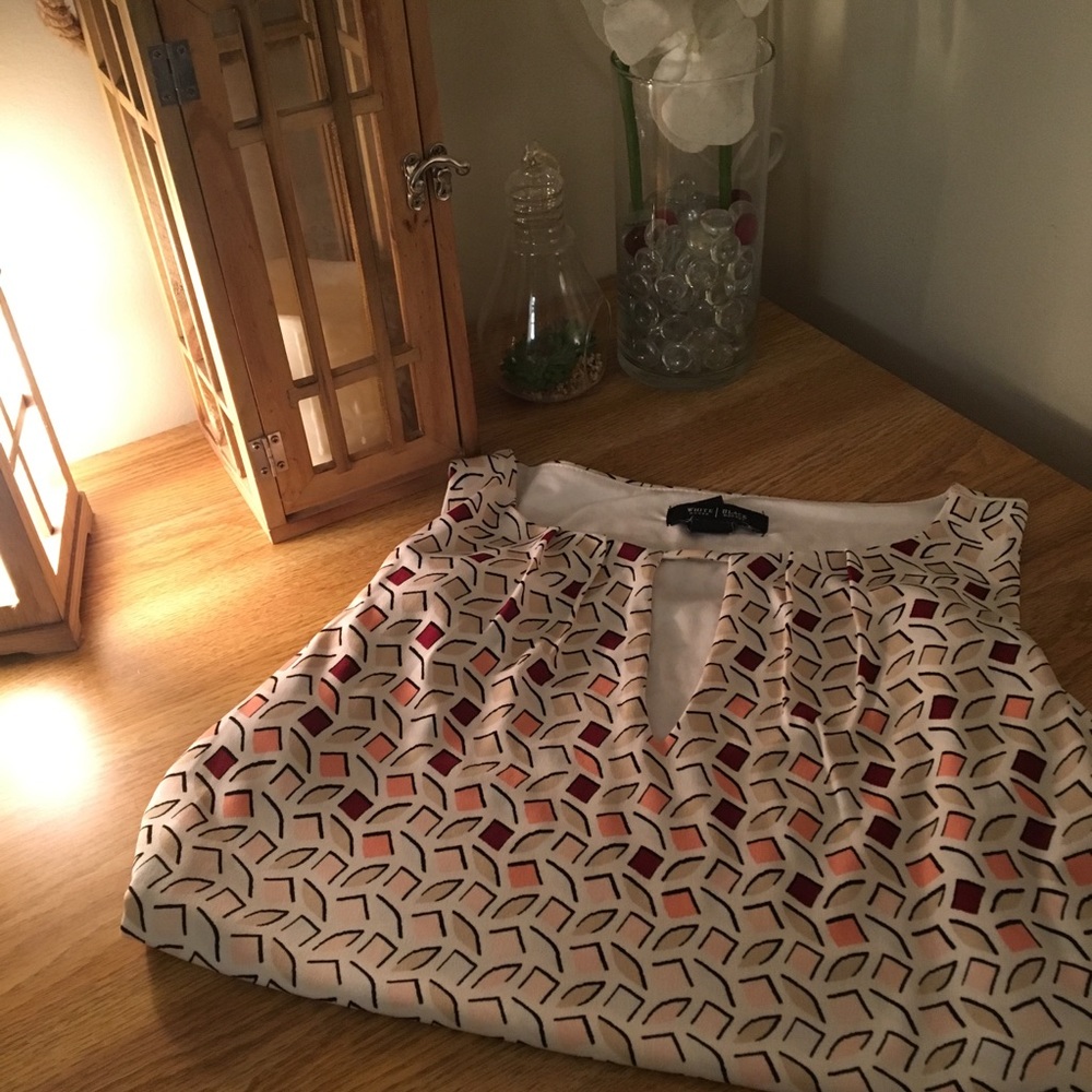 WHBM Keyhole Blouse